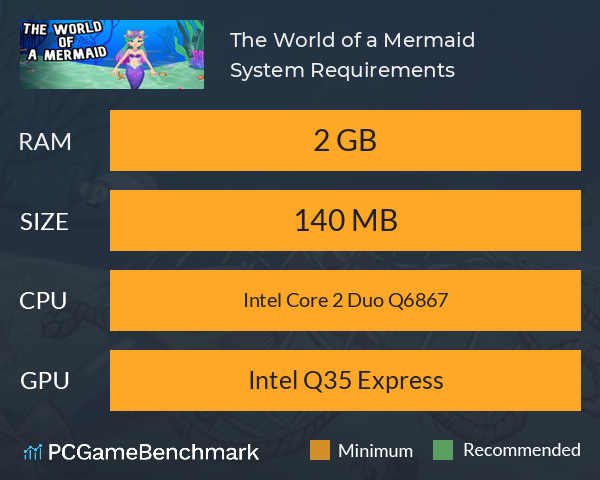 The World of a Mermaid System Requirements PC Graph - Can I Run The World of a Mermaid