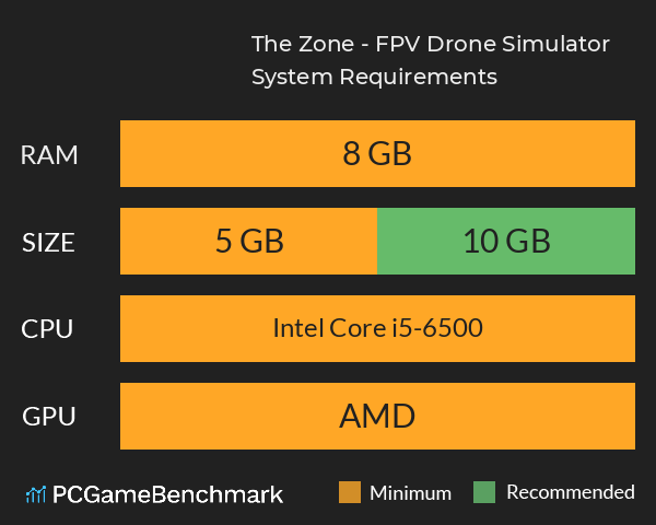 The Zone - FPV Drone Simulator System Requirements PC Graph - Can I Run The Zone - FPV Drone Simulator The Zone - FPV Drone Simulator System Requirements PC Graph - Can I Run The Zone - FPV Drone Simulator