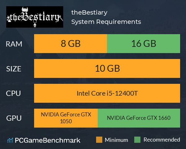 theBestiary System Requirements PC Graph - Can I Run theBestiary theBestiary System Requirements PC Graph - Can I Run theBestiary