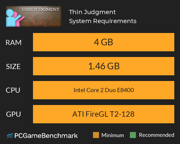 Thin Judgment System Requirements PC Graph - Can I Run Thin Judgment Thin Judgment System Requirements PC Graph - Can I Run Thin Judgment