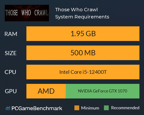 Those Who Crawl System Requirements PC Graph - Can I Run Those Who Crawl