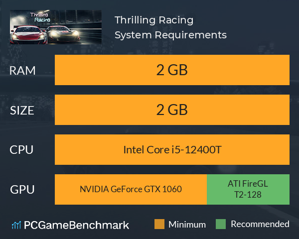 Thrilling Racing System Requirements PC Graph - Can I Run Thrilling Racing Thrilling Racing System Requirements PC Graph - Can I Run Thrilling Racing