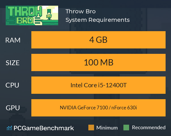 Throw Bro System Requirements PC Graph - Can I Run Throw Bro Throw Bro System Requirements PC Graph - Can I Run Throw Bro