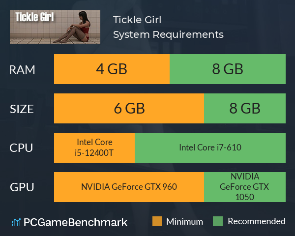Tickle Girl System Requirements PC Graph - Can I Run Tickle Girl Tickle Girl System Requirements PC Graph - Can I Run Tickle Girl