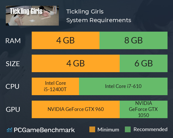 Tickling Girls System Requirements PC Graph - Can I Run Tickling Girls Tickling Girls System Requirements PC Graph - Can I Run Tickling Girls
