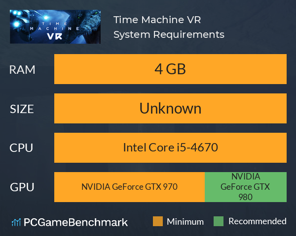 Time Machine VR System Requirements PC Graph - Can I Run Time Machine VR Time Machine VR System Requirements PC Graph - Can I Run Time Machine VR