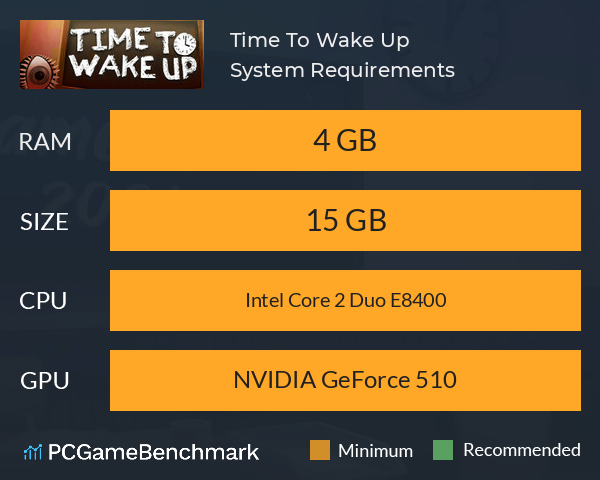 Time To Wake Up System Requirements PC Graph - Can I Run Time To Wake Up Time To Wake Up System Requirements PC Graph - Can I Run Time To Wake Up