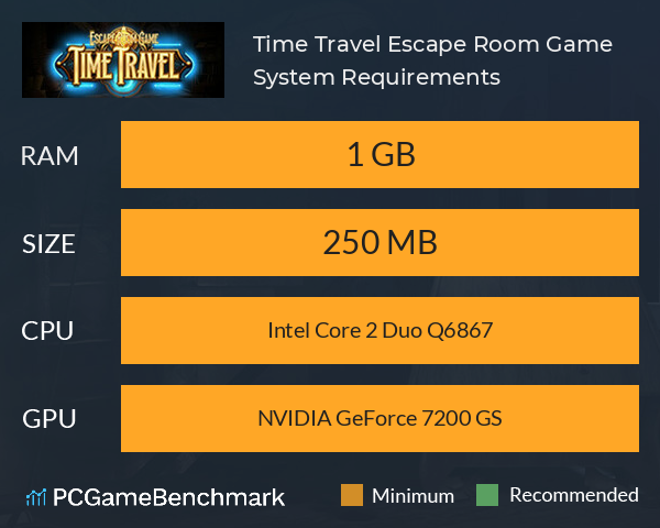 Time Travel: Escape Room Game System Requirements PC Graph - Can I Run Time Travel: Escape Room Game Time Travel: Escape Room Game System Requirements PC Graph - Can I Run Time Travel: Escape Room Game