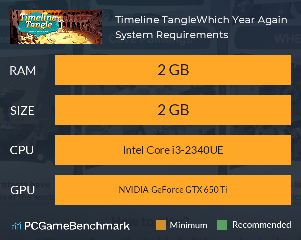 Timeline Tangle:Which Year Again System Requirements PC Graph - Can I Run Timeline Tangle:Which Year Again Timeline Tangle:Which Year Again System Requirements PC Graph - Can I Run Timeline Tangle:Which Year Again