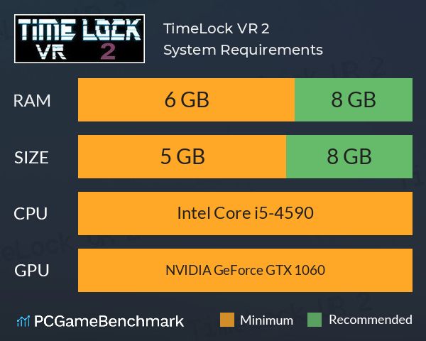 TimeLock VR 2 System Requirements PC Graph - Can I Run TimeLock VR 2
