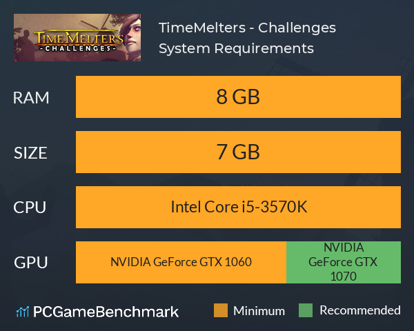 TimeMelters - Challenges System Requirements PC Graph - Can I Run TimeMelters - Challenges TimeMelters - Challenges System Requirements PC Graph - Can I Run TimeMelters - Challenges