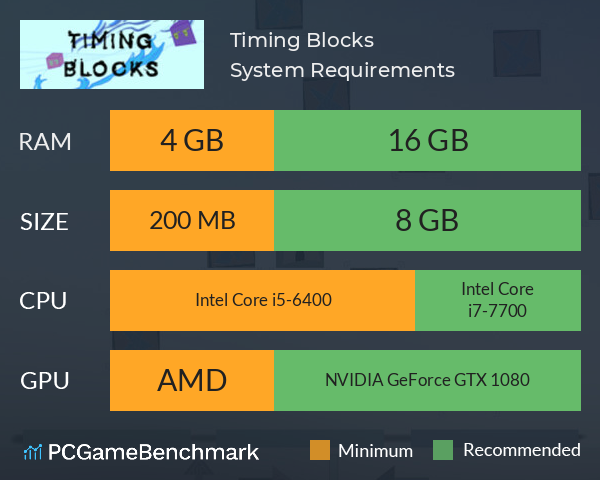 Timing Blocks System Requirements PC Graph - Can I Run Timing Blocks Timing Blocks System Requirements PC Graph - Can I Run Timing Blocks