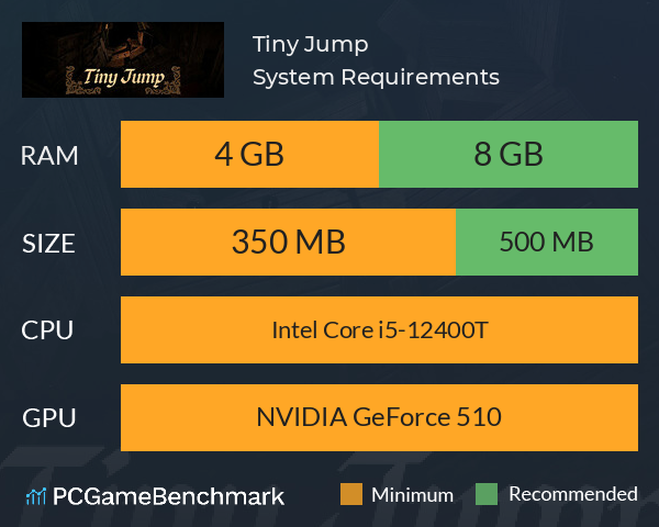 Tiny Jump System Requirements PC Graph - Can I Run Tiny Jump Tiny Jump System Requirements PC Graph - Can I Run Tiny Jump
