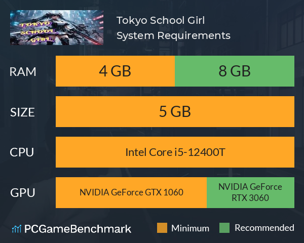 Tokyo School Girl System Requirements PC Graph - Can I Run Tokyo School Girl Tokyo School Girl System Requirements PC Graph - Can I Run Tokyo School Girl