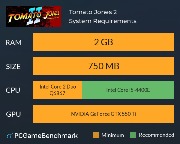 Tomato Jones 2 System Requirements PC Graph - Can I Run Tomato Jones 2 Tomato Jones 2 System Requirements PC Graph - Can I Run Tomato Jones 2