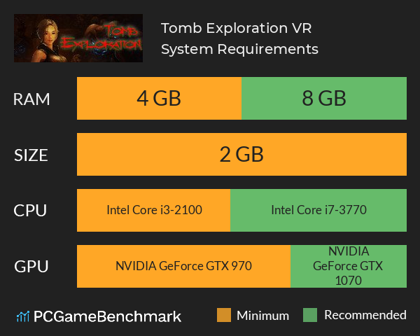 Tomb Exploration VR System Requirements PC Graph - Can I Run Tomb Exploration VR Tomb Exploration VR System Requirements PC Graph - Can I Run Tomb Exploration VR