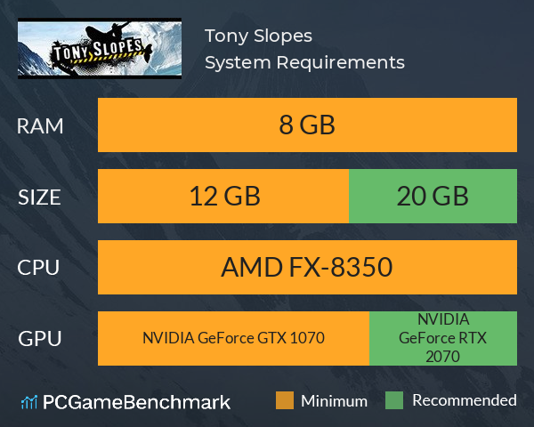 Tony Slopes System Requirements PC Graph - Can I Run Tony Slopes Tony Slopes System Requirements PC Graph - Can I Run Tony Slopes