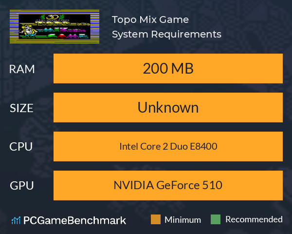 Topo Mix Game System Requirements PC Graph - Can I Run Topo Mix Game Topo Mix Game System Requirements PC Graph - Can I Run Topo Mix Game