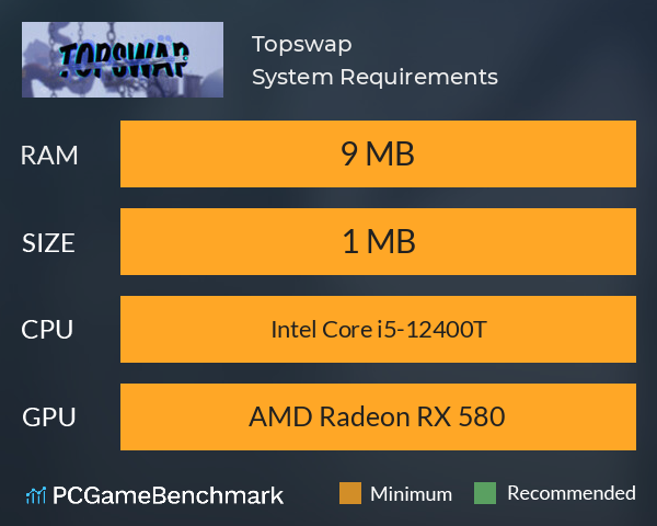 Topswap System Requirements PC Graph - Can I Run Topswap Topswap System Requirements PC Graph - Can I Run Topswap