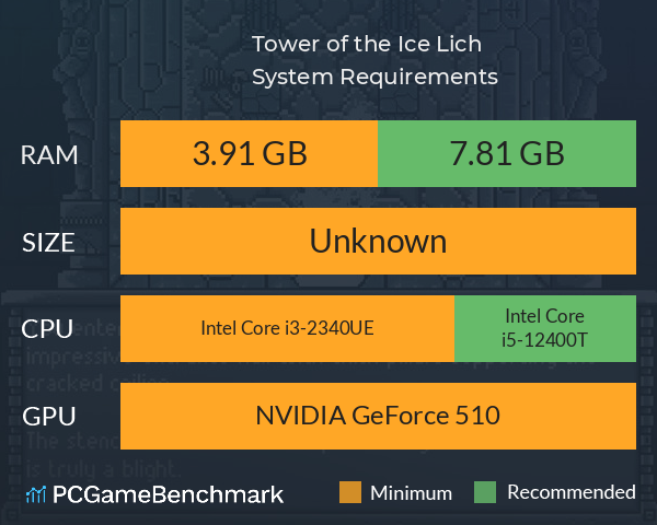 Tower of the Ice Lich System Requirements PC Graph - Can I Run Tower of the Ice Lich Tower of the Ice Lich System Requirements PC Graph - Can I Run Tower of the Ice Lich