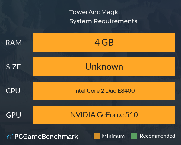 TowerAndMagic System Requirements PC Graph - Can I Run TowerAndMagic TowerAndMagic System Requirements PC Graph - Can I Run TowerAndMagic