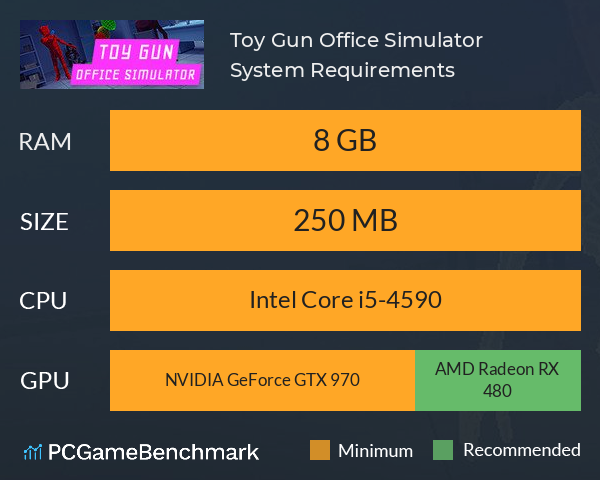 Toy Gun Office Simulator System Requirements PC Graph - Can I Run Toy Gun Office Simulator Toy Gun Office Simulator System Requirements PC Graph - Can I Run Toy Gun Office Simulator