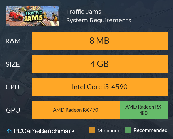 Traffic Jams System Requirements PC Graph - Can I Run Traffic Jams