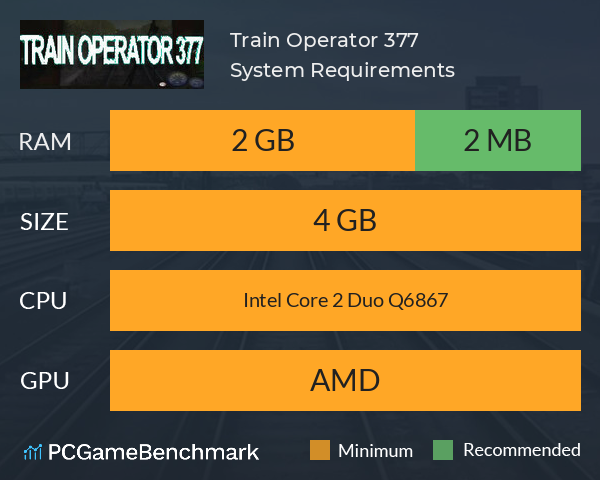 Train Operator 377 System Requirements PC Graph - Can I Run Train Operator 377