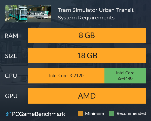 Tram Simulator Urban Transit System Requirements PC Graph - Can I Run Tram Simulator Urban Transit Tram Simulator Urban Transit System Requirements PC Graph - Can I Run Tram Simulator Urban Transit