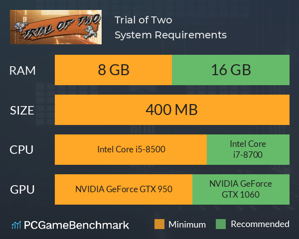 Trial of Two System Requirements PC Graph - Can I Run Trial of Two Trial of Two System Requirements PC Graph - Can I Run Trial of Two