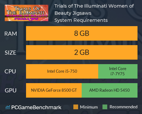Trials of The Illuminati: Women of Beauty Jigsaws System Requirements PC Graph - Can I Run Trials of The Illuminati: Women of Beauty Jigsaws Trials of The Illuminati: Women of Beauty Jigsaws System Requirements PC Graph - Can I Run Trials of The Illuminati: Women of Beauty Jigsaws