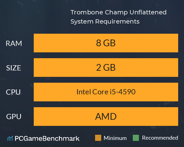 Trombone Champ: Unflattened System Requirements PC Graph - Can I Run Trombone Champ: Unflattened Trombone Champ: Unflattened System Requirements PC Graph - Can I Run Trombone Champ: Unflattened