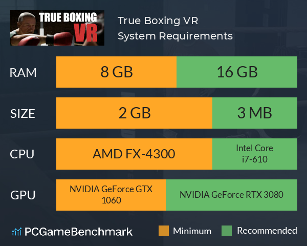 True Boxing VR System Requirements PC Graph - Can I Run True Boxing VR True Boxing VR System Requirements PC Graph - Can I Run True Boxing VR