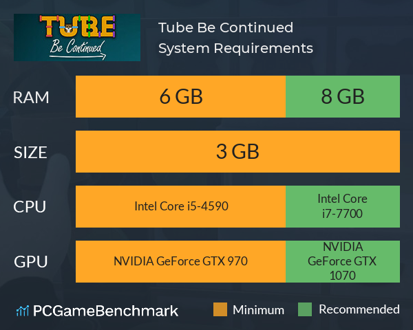 Tube Be Continued System Requirements PC Graph - Can I Run Tube Be Continued Tube Be Continued System Requirements PC Graph - Can I Run Tube Be Continued