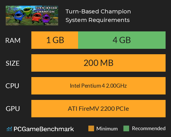 Turn-Based Champion System Requirements PC Graph - Can I Run Turn-Based Champion Turn-Based Champion System Requirements PC Graph - Can I Run Turn-Based Champion