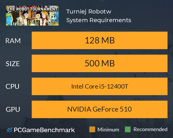 Turniej Robotów System Requirements PC Graph - Can I Run Turniej Robotów Turniej Robotów System Requirements PC Graph - Can I Run Turniej Robotów