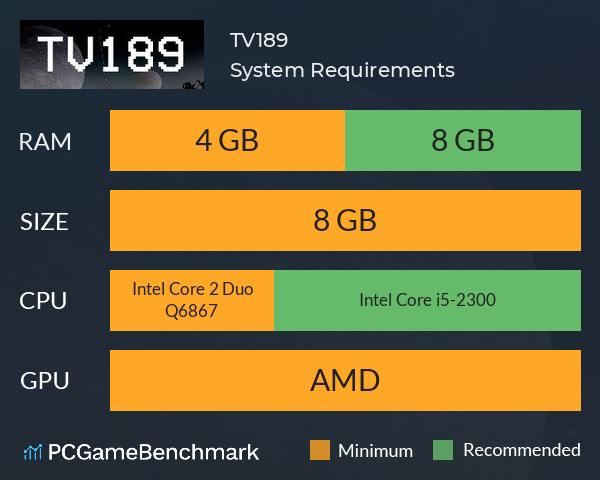 TV189 System Requirements PC Graph - Can I Run TV189 TV189 System Requirements PC Graph - Can I Run TV189