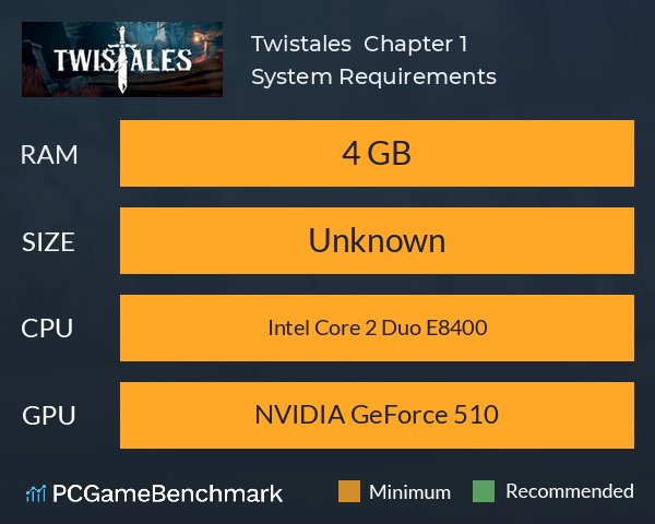Twistales : Chapter 1 System Requirements PC Graph - Can I Run Twistales : Chapter 1 Twistales : Chapter 1 System Requirements PC Graph - Can I Run Twistales : Chapter 1