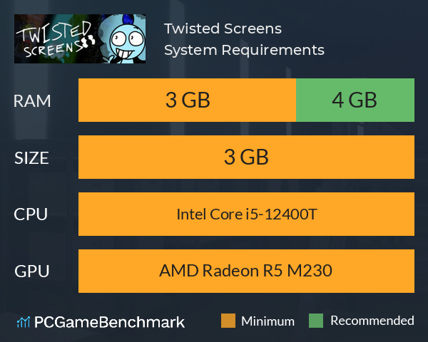 Twisted Screens System Requirements PC Graph - Can I Run Twisted Screens Twisted Screens System Requirements PC Graph - Can I Run Twisted Screens