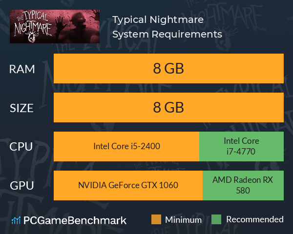 Typical Nightmare System Requirements PC Graph - Can I Run Typical Nightmare Typical Nightmare System Requirements PC Graph - Can I Run Typical Nightmare