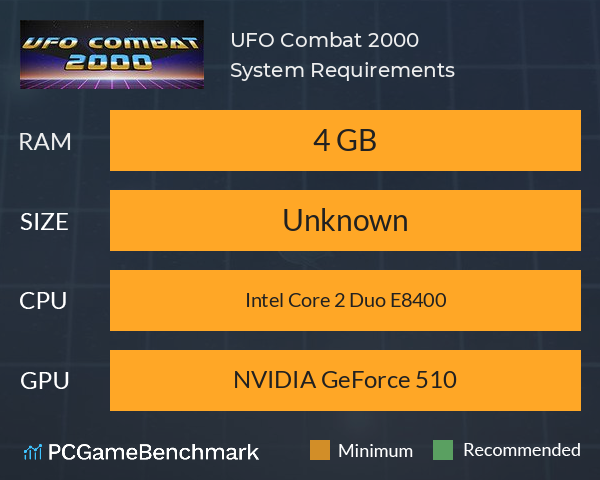 UFO Combat 2000 System Requirements PC Graph - Can I Run UFO Combat 2000 UFO Combat 2000 System Requirements PC Graph - Can I Run UFO Combat 2000