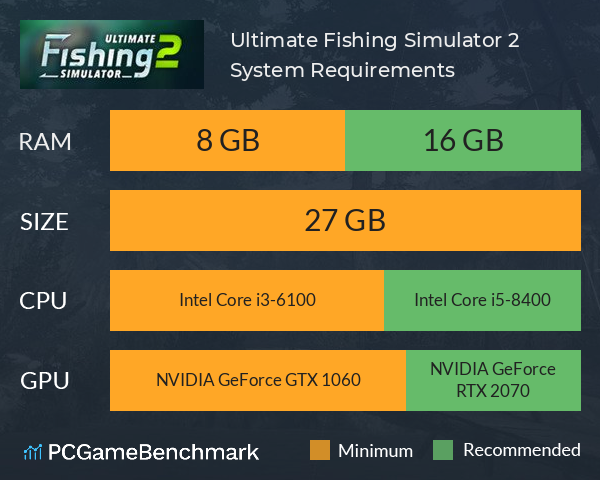 Ultimate Fishing Simulator 2 System Requirements PC Graph - Can I Run Ultimate Fishing Simulator 2 Ultimate Fishing Simulator 2 System Requirements PC Graph - Can I Run Ultimate Fishing Simulator 2