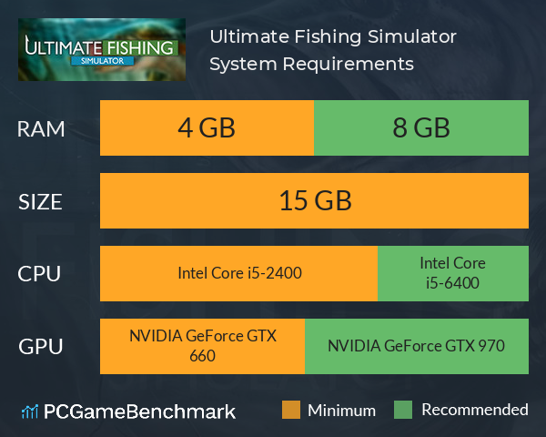 Ultimate Fishing Simulator System Requirements PC Graph - Can I Run Ultimate Fishing Simulator