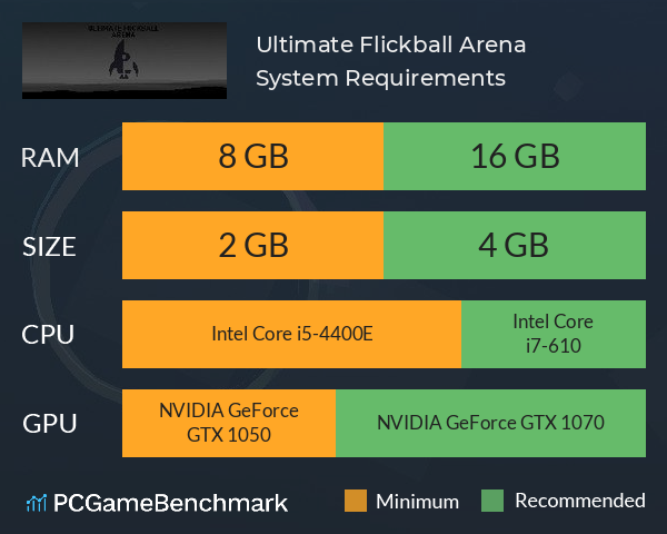 Ultimate Flickball Arena System Requirements PC Graph - Can I Run Ultimate Flickball Arena