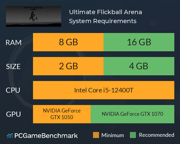 Ultimate Flickball Arena System Requirements PC Graph - Can I Run Ultimate Flickball Arena