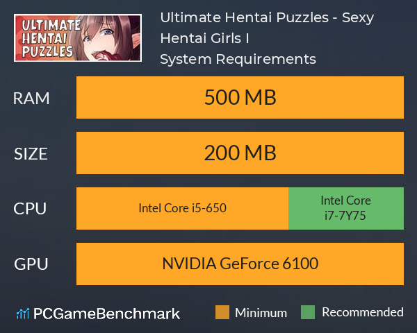 Ultimate Hentai Puzzles - Sexy Hentai Girls I System Requirements PC Graph - Can I Run Ultimate Hentai Puzzles - Sexy Hentai Girls I Ultimate Hentai Puzzles - Sexy Hentai Girls I System Requirements PC Graph - Can I Run Ultimate Hentai Puzzles - Sexy Hentai Girls I