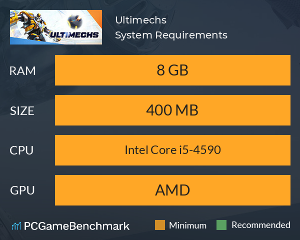 Ultimechs System Requirements PC Graph - Can I Run Ultimechs