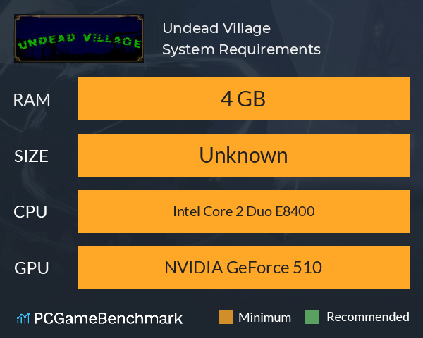 Undead Village System Requirements PC Graph - Can I Run Undead Village Undead Village System Requirements PC Graph - Can I Run Undead Village