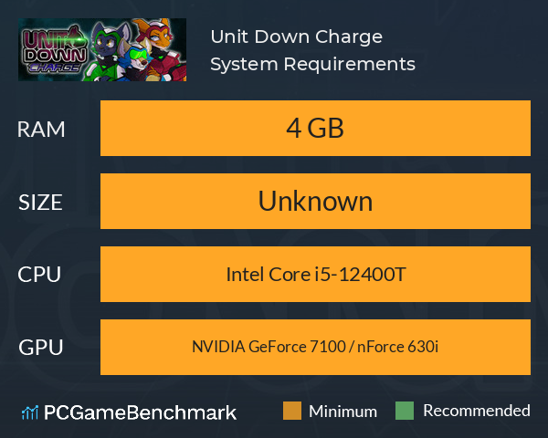 Unit Down Charge System Requirements PC Graph - Can I Run Unit Down Charge