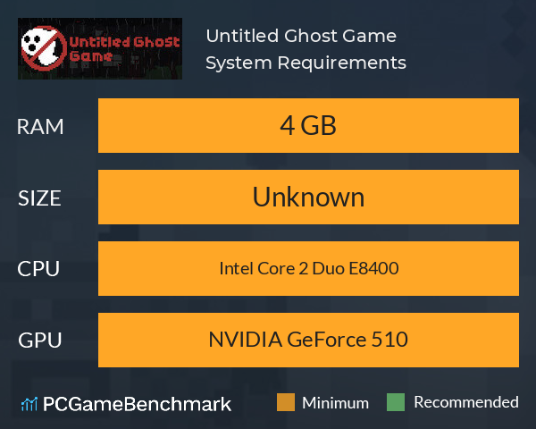 Untitled Ghost Game System Requirements PC Graph - Can I Run Untitled Ghost Game Untitled Ghost Game System Requirements PC Graph - Can I Run Untitled Ghost Game